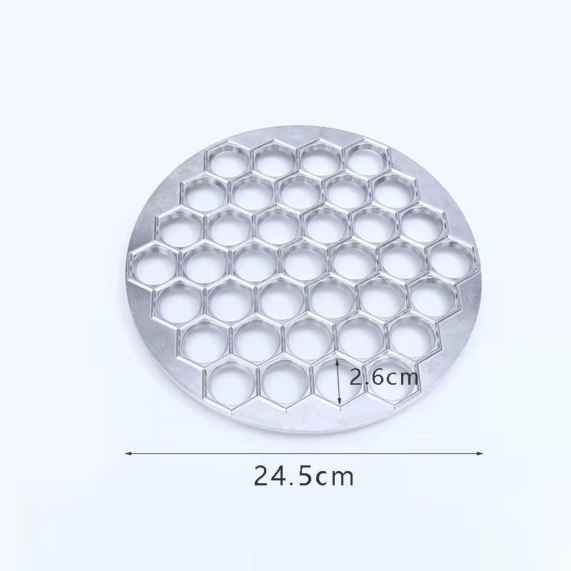 Aluminum Ravioli Maker with 37 Cavities - Professional Pastry Cutter for Meat Dumplings and Artisan Pasta
