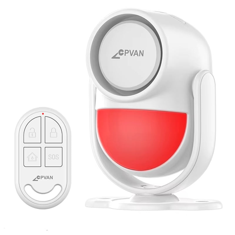 Wireless 433MHz Infrared Motion Sensor Alarm with Remote Control for Enhanced Home Security - 125dB Burglar Detection System