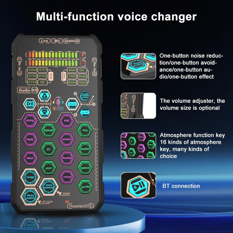 Hosabely SK9 Compact Handheld Audio Interface Set