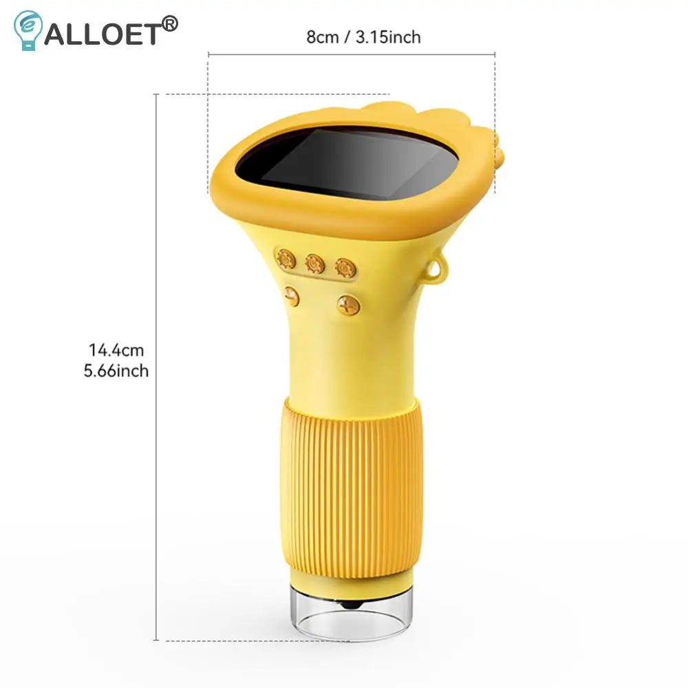 Handheld Digital Microscope 1000X with 2-Inch IPS Screen - Portable 2MP Lens for Biological, Insect, and Coin Observation