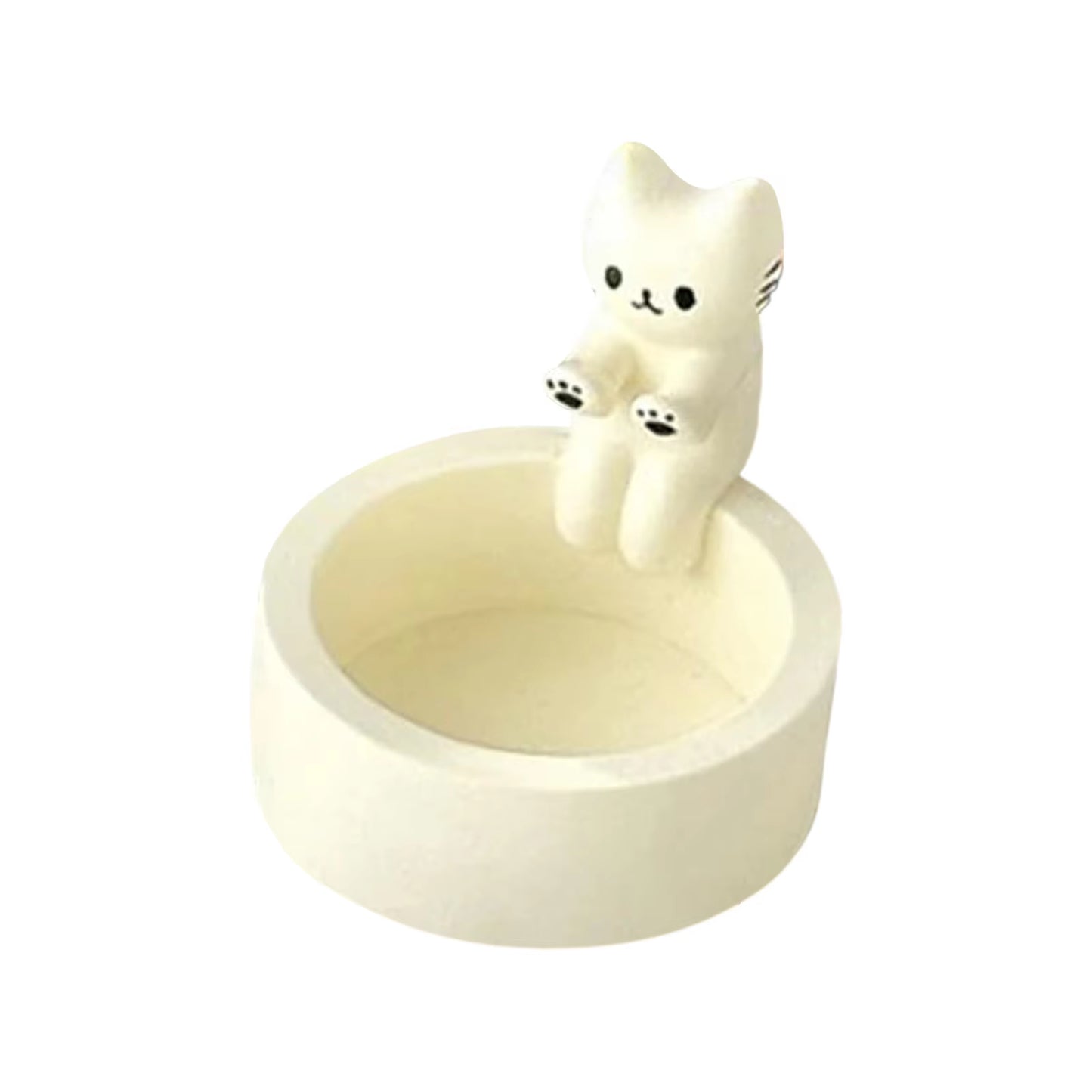 Cartoon Cat Tea Light Candle Holder - Sophisticated Decorative Accent for Home and Office