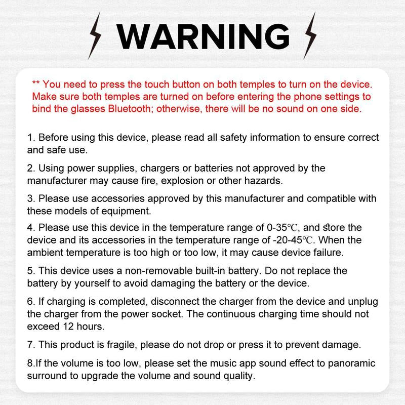 2-in-1 Magnetic Smart Glasses with Wireless Connectivity, Integrated Microphone and Touch Control, Anti-Blue Light Technology for Music and Calls, Wearable Device