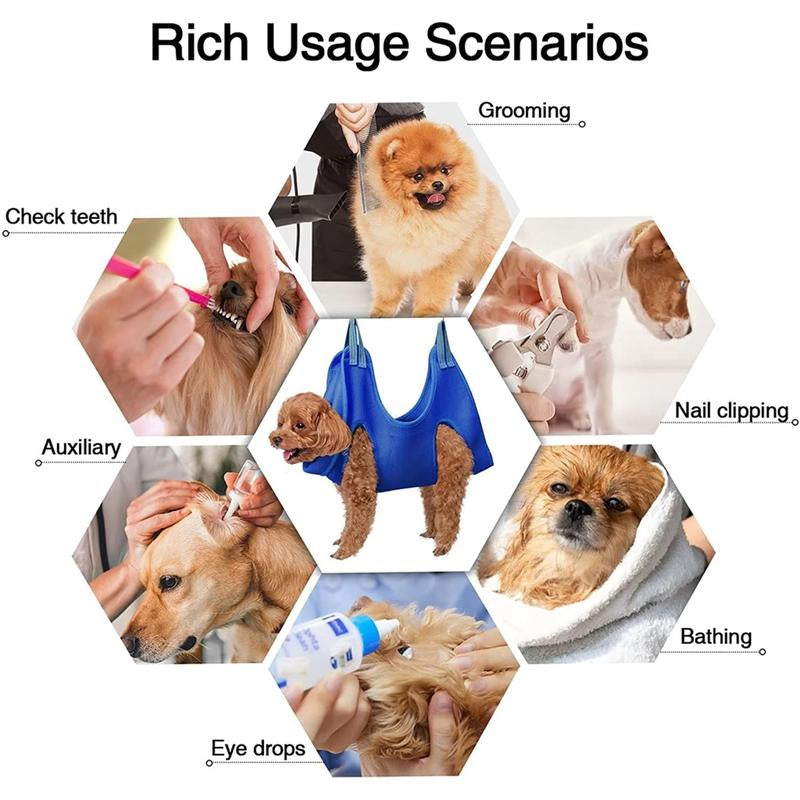 Pet Grooming Hammock for Nail Trimming and Bathing of Small to Medium Cats and Dogs