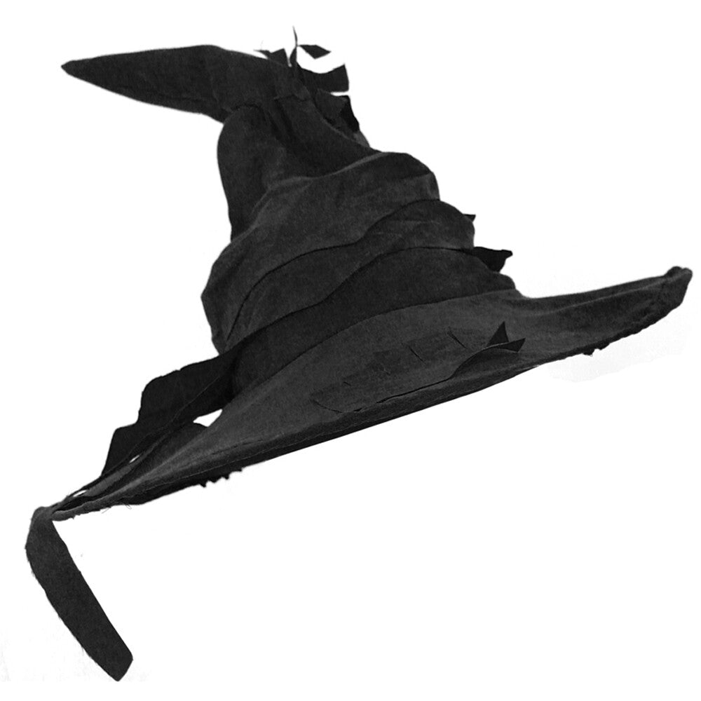 Elegant Gothic Witch Costume for Women with Fishtail Dress and Hat for Halloween