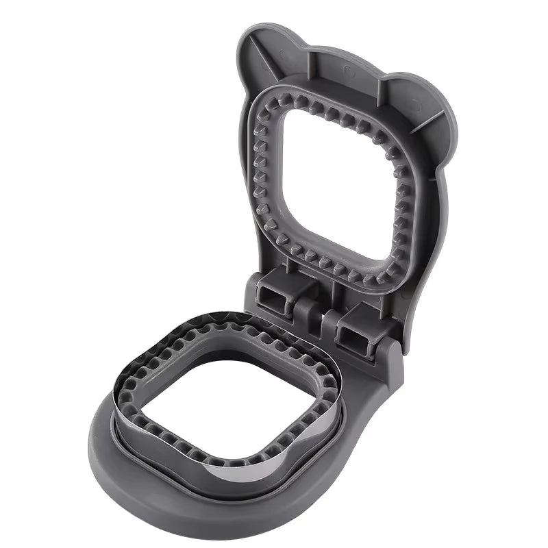 Professional Sandwich Cutter and Sealer with Stainless Steel Blade for Children's Lunches - Circular Bread and Toast Mold