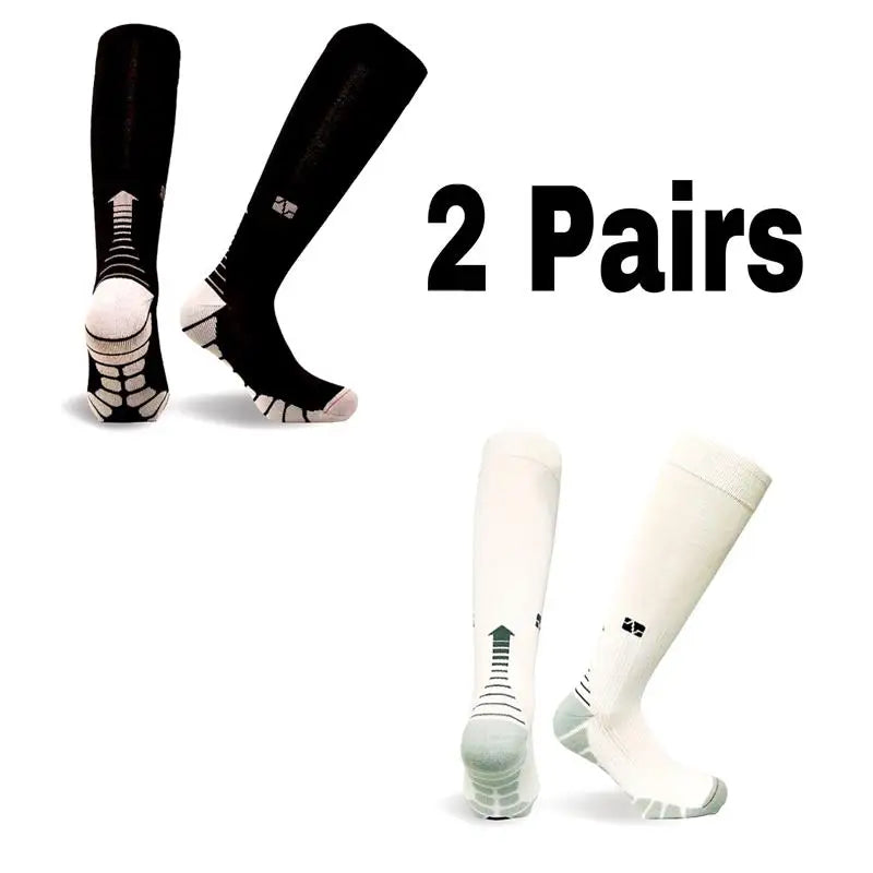 Men's Compression Socks for Athletic Performance - 30 mmHg Support for Varicose Veins, Available in Sets of 2, 3, or 4 Pairs