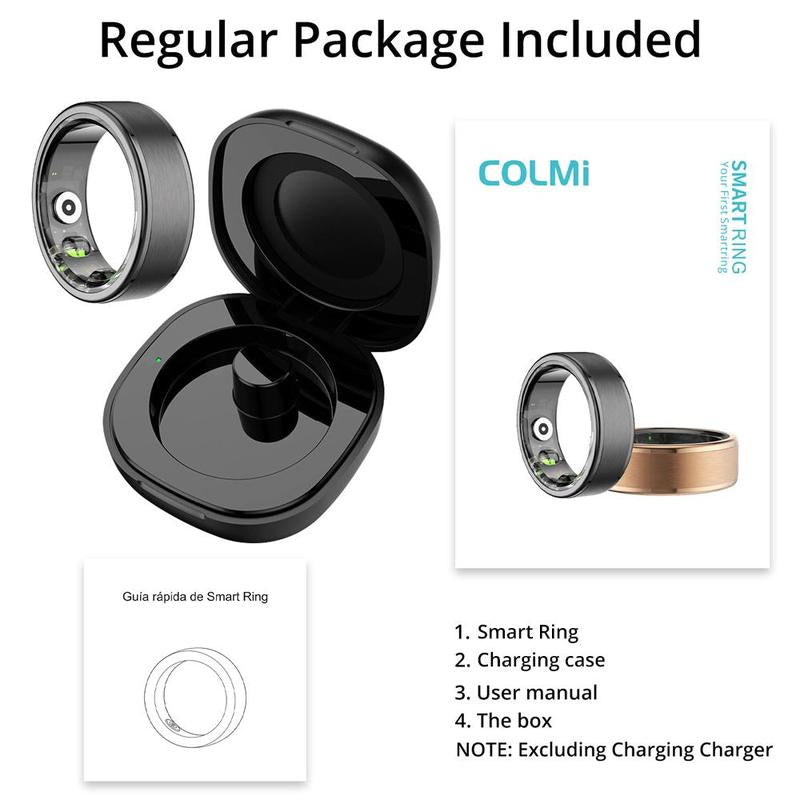 Multifunctional Waterproof Smart Ring with Charging Case - Lightweight Sports Accessory for Both Men and Women