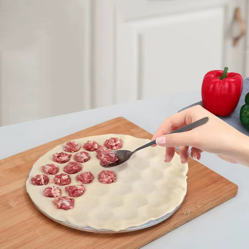 Aluminum Ravioli Maker with 37 Cavities - Professional Pastry Cutter for Meat Dumplings and Artisan Pasta