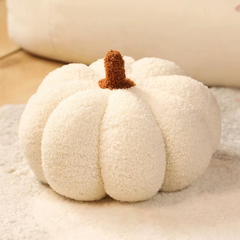 20CM Plush Pumpkin Toy - Soft Stuffed Cushion for Halloween Home Décor and Children's Gifts
