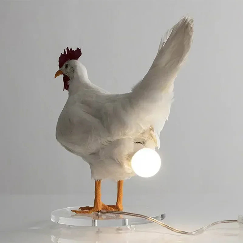 Easter-Inspired Decorative Night Light - Realistic Chicken Lamp for Home Decor and Special Occasions