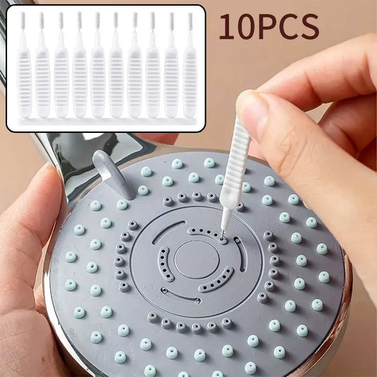 10-Piece Shower Head Cleaning Brush Set for Efficient Maintenance and Clog Prevention of Kitchen and Bathroom Fixtures