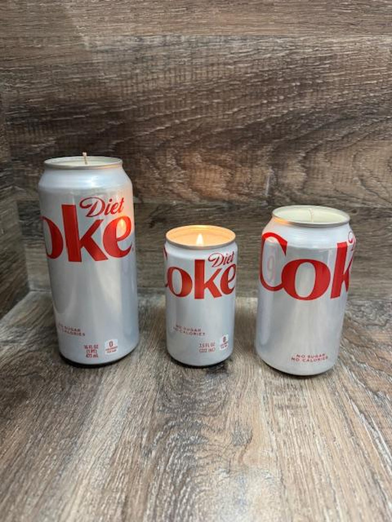 Vineyard Candle Co - Diet Coke Scented Soy Wax Candle - Available in 7.5Oz, 12Oz, and 16Oz - Elegant Gift and Home Decor Accent - Handcrafted Glass Container Freshener