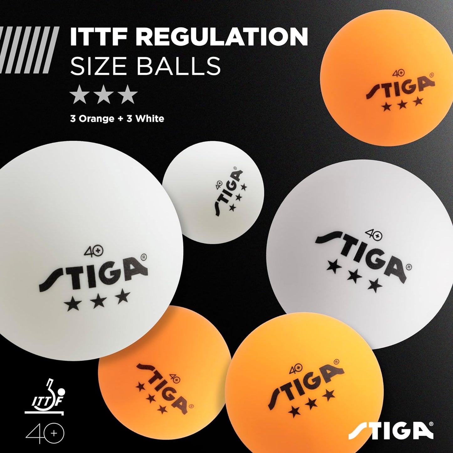 Professional Table Tennis Set for 2 or 4 Players – USATT Approved Rackets and 3-Star Balls – 5-Ply Blade with Flared Handle – Ideal for Skill Development