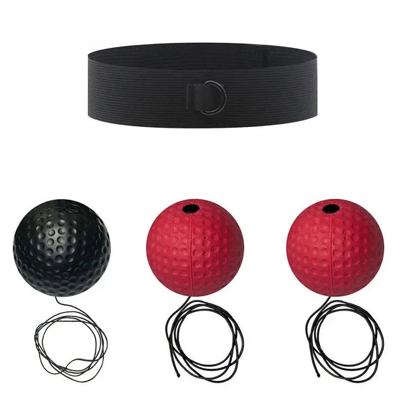 Portable Elastic Headband Red Light Reaction Ball for Enhanced Boxing Speed Training - Suitable for All Ages
