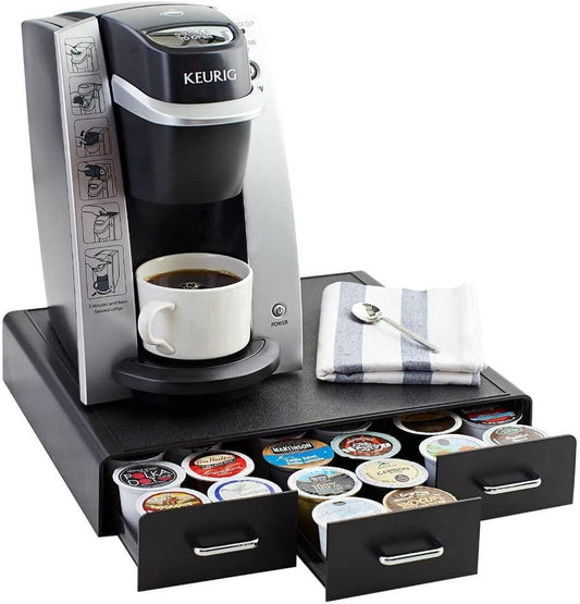 K-Cup Coffee Pods Storage Drawer - Holds 36 Pods, Black
