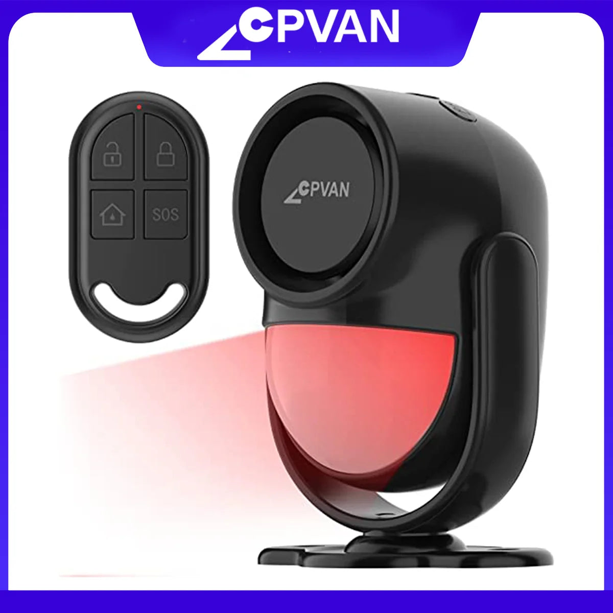 Wireless 433MHz Infrared Motion Sensor Alarm with Remote Control for Enhanced Home Security - 125dB Burglar Detection System