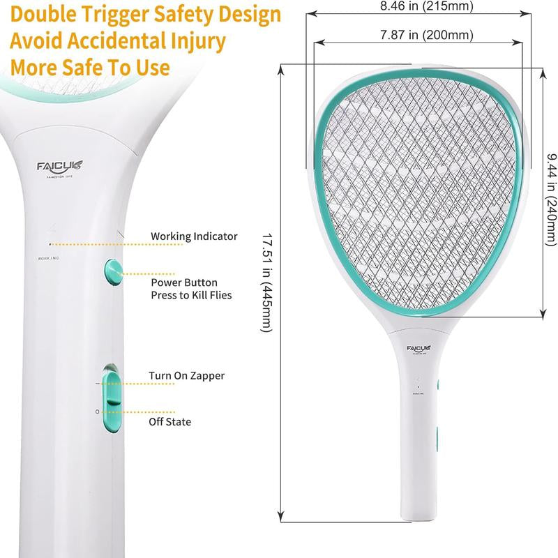 Electric Fly Swatter - Set of 2 Bug Zapping Rackets