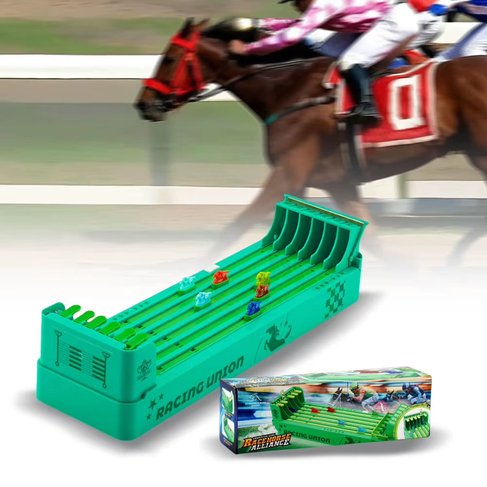 Electronic Horse Racing Board Game - Interactive Battery-Powered Desktop Experience for Family Entertainment