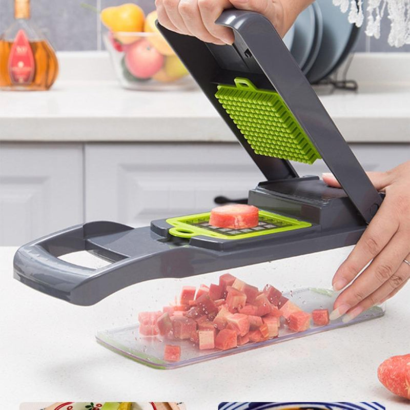 14-in-1 Professional Vegetable and Fruit Chopper, Dicer, and Slicer for Kitchen Use