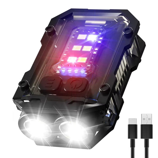 Rechargeable Mini LED Keychain Flashlight - 800 Lumens, USB-C, 8 Lighting Modes, Magnetic Design for Outdoor Activities and Emergencies