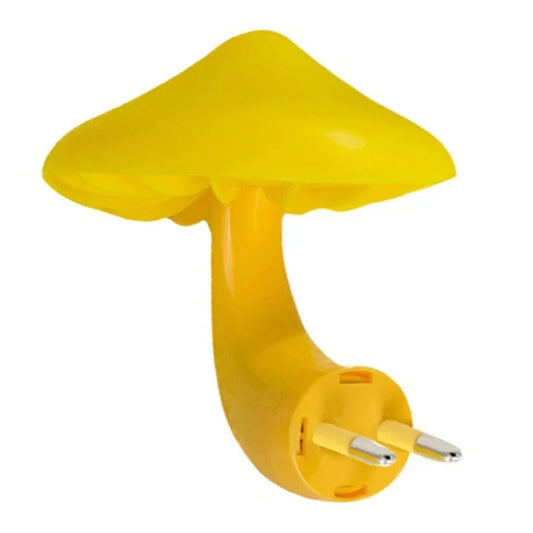 LED Night Light with Photocell Sensor - Stylish Mushroom Design for Bedrooms, Bathrooms, and Restrooms
