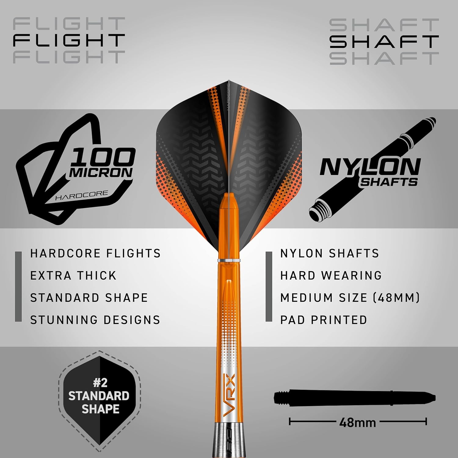 Amberjack Series Dart Set with Flights and Shafts