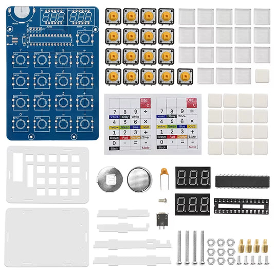 6-Digit Calculator DIY Soldering Kit for Microcontroller Education and Electronics Development