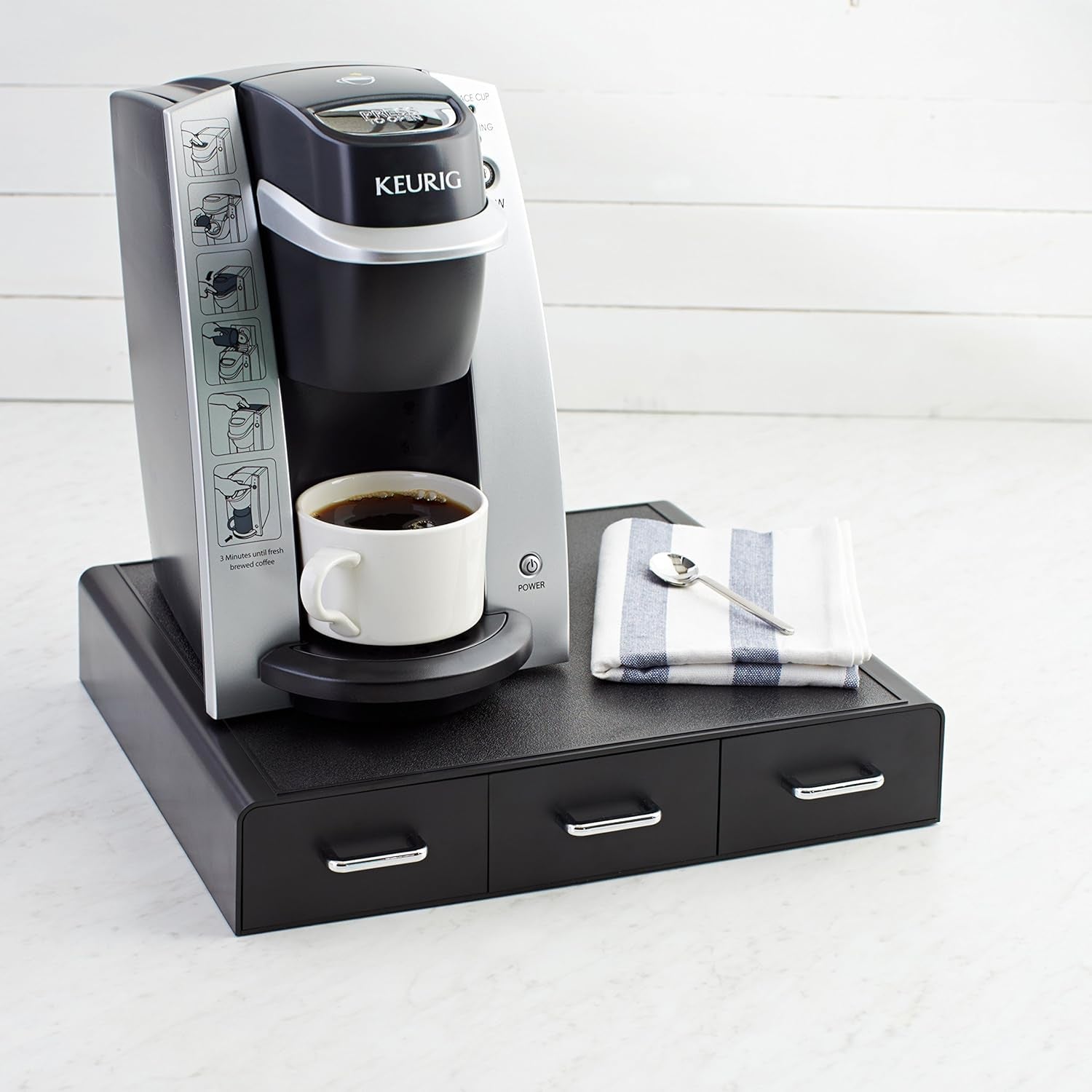 K-Cup Coffee Pods Storage Drawer - Holds 36 Pods, Black