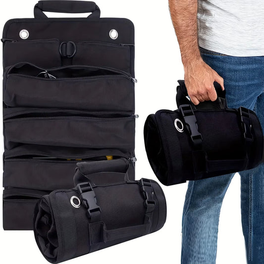 Professional Heavy-Duty Tool Bag Organizer with Removable Pouches and Six Tool Pockets