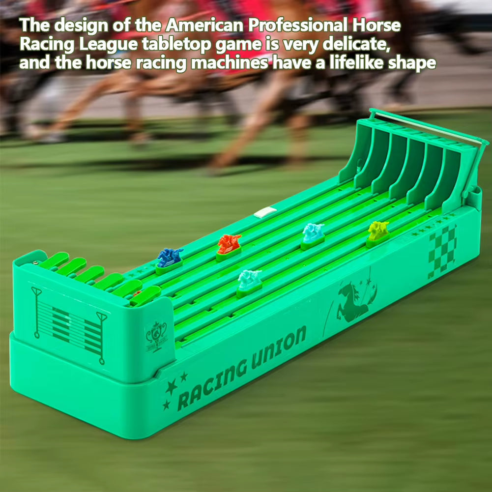 Electronic Horse Racing Board Game - Interactive Battery-Powered Desktop Experience for Family Entertainment