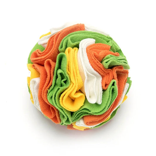 Interactive Dog Snuffle Ball Mat with Removable Pads - Sniffing Training Blanket and Puzzle Toy for Pets