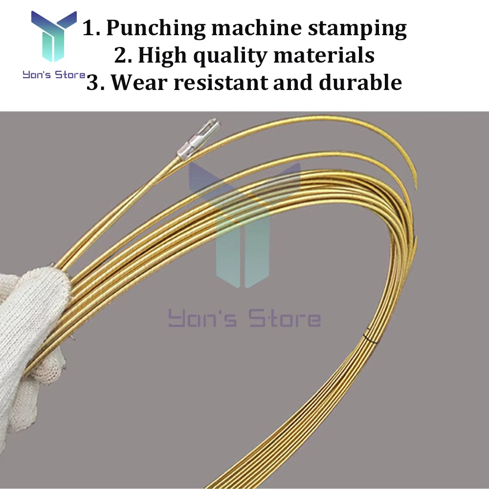 Universal Wire Threading Tool with High Elasticity Spring and Pulley System for Electricians - 5/10M Cable Pulling Solution