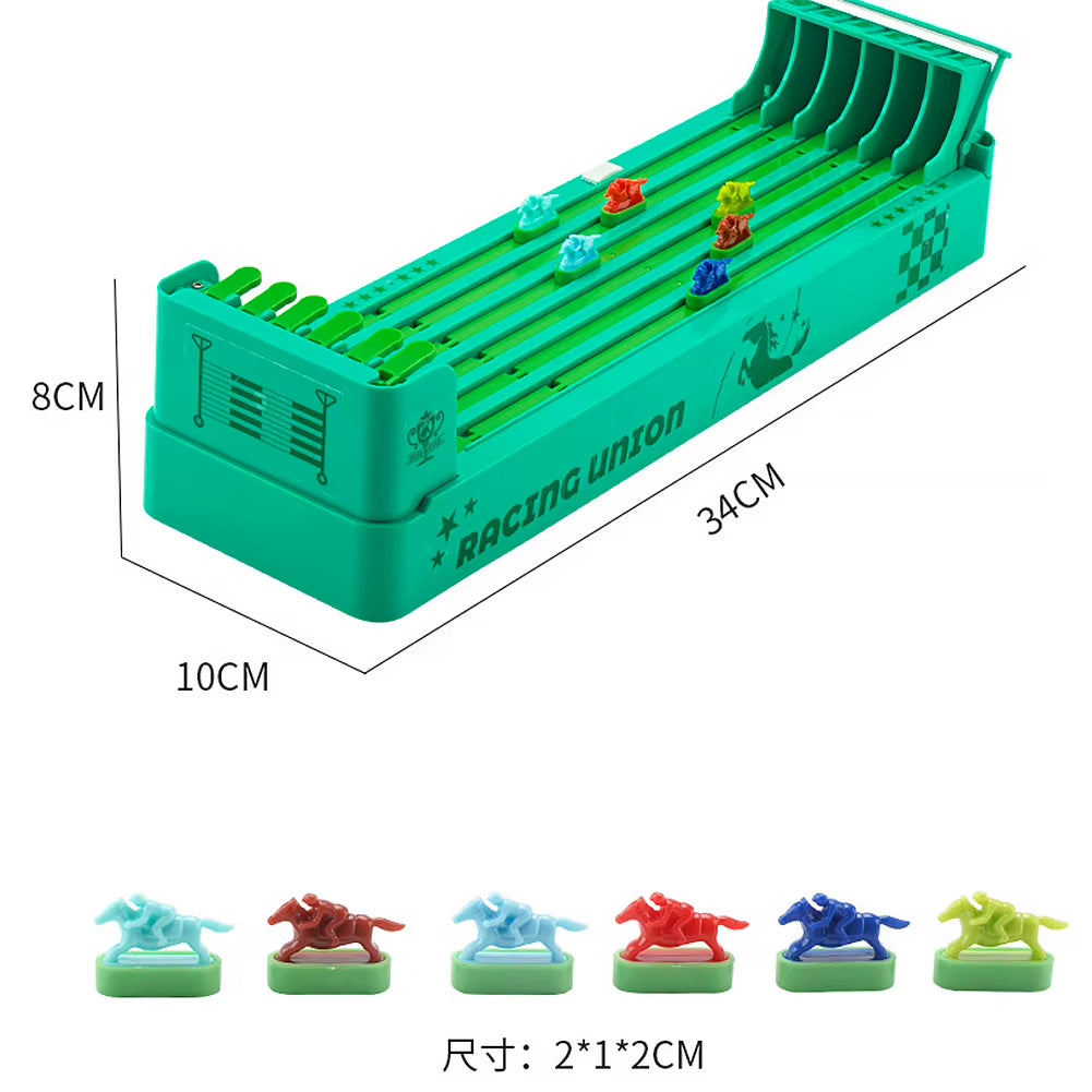 Electronic Horse Racing Board Game - Interactive Battery-Powered Desktop Experience for Family Entertainment
