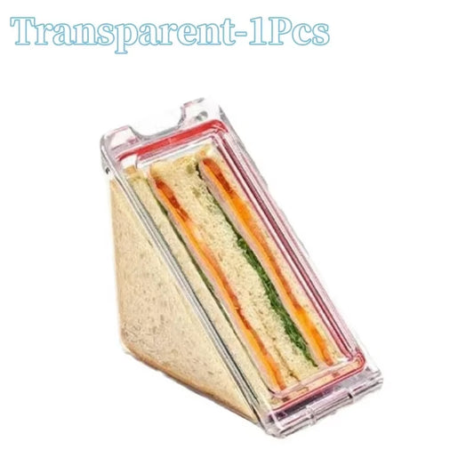 Eco-Friendly Reusable Clear Portable Triangle Sandwich Container