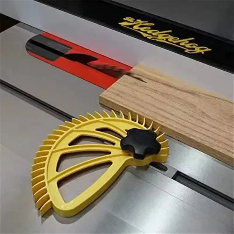 Table Saw Push Stick and Featherboard Locator Tool Set for Woodworking Applications with Circular Saws and Trim Routers