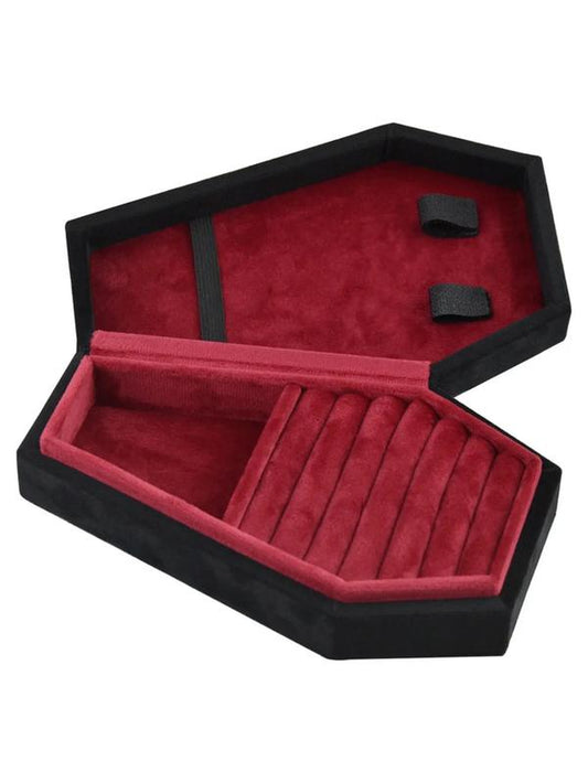 Velvet Jewelry Storage Box - Solid Color Organizer and Portable Display for Fashion Accessories for Men and Women