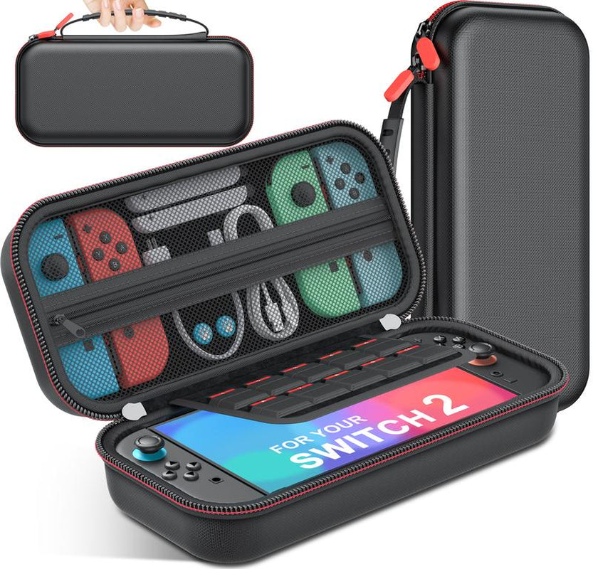 ESYWEN Hard Shell Carrying Case for Nintendo Switch 2 (2025) and Switch/Switch OLED - Protective Case for Accessories and Games
