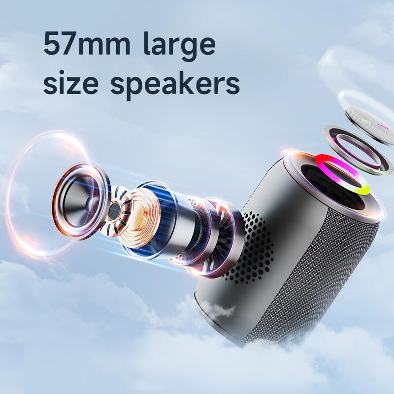 ZEALOT Wireless Bluetooth Speaker - 15W Stereo Sound with Enhanced Bass, RGB Lighting, Waterproof Design for Outdoor and Indoor Use, Perfect for Camping, Hiking, Cycling, and Gifting