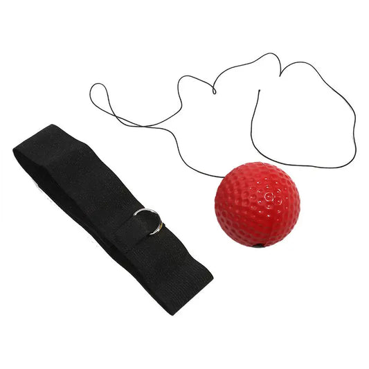 Portable Elastic Headband Red Light Reaction Ball for Enhanced Boxing Speed Training - Suitable for All Ages