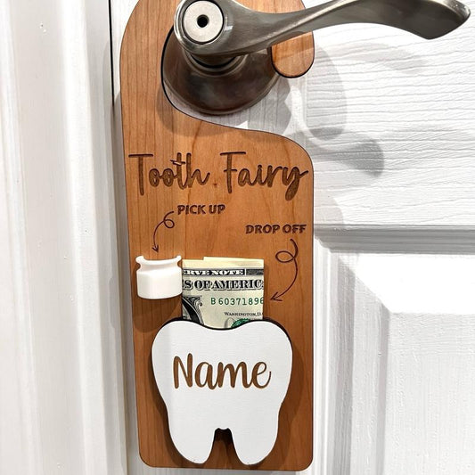 Customized Wooden Tooth Fairy Door Hanger
