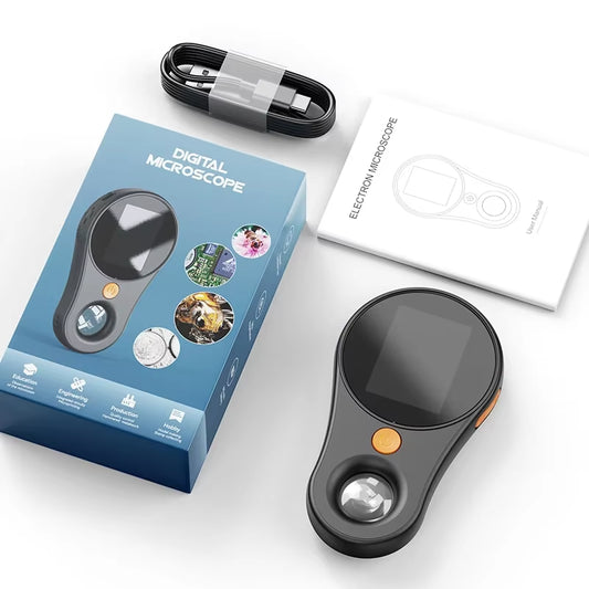 1080P Digital Microscope with 500X Magnification for Electronics, Coin, Jewelry, Watch Repair, and Dermatological Analysis - Compatible with Windows and Mac Systems