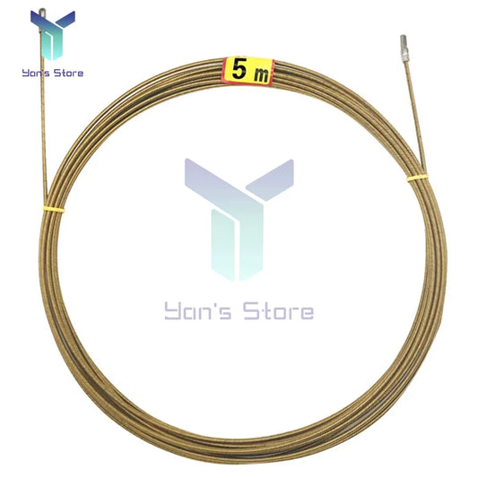 Universal Wire Threading Tool with High Elasticity Spring and Pulley System for Electricians - 5/10M Cable Pulling Solution