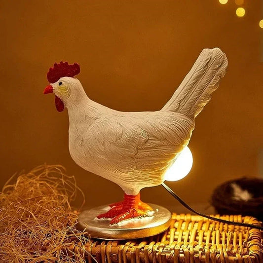 Easter-Inspired Decorative Night Light - Realistic Chicken Lamp for Home Decor and Special Occasions