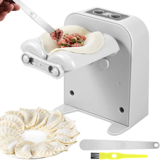 Rechargeable Electric Dumpling Maker with Filling Spoon and Brush - 1200mAh Dual Mode Efficiency