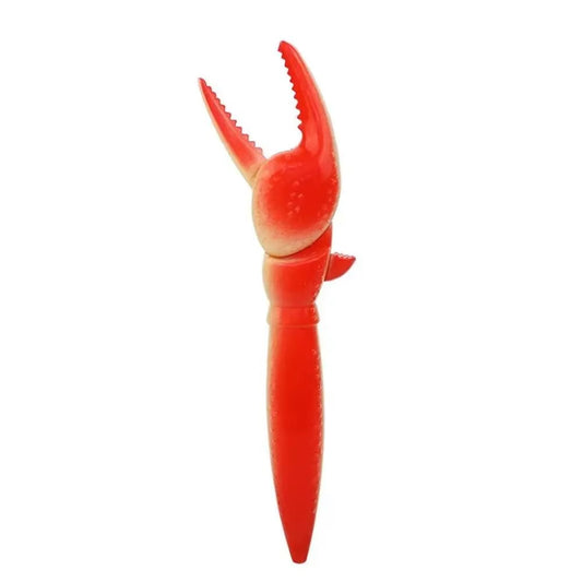 Innovative Crab Clip Pliers Ballpoint Pen - Stylish Lobster Paw Design with Black Ink for Office and Educational Use