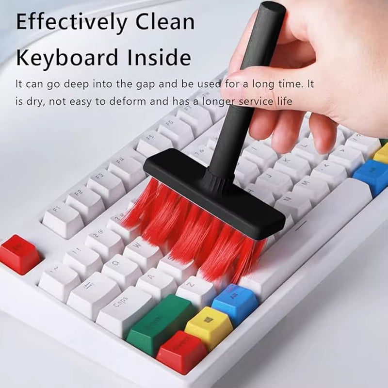 5-in-1 Keyboard Cleaning Brush Kit with Keycap Puller and Earbud Cleaner for AirPods Pro and Bluetooth Earphone Maintenance