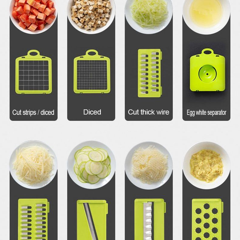 14-in-1 Professional Vegetable and Fruit Chopper, Dicer, and Slicer for Kitchen Use