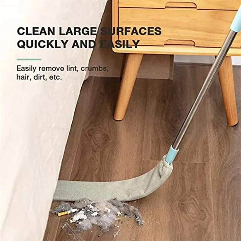 Telescopic Mop and Duster Brush for Effective Dust Removal in Hard-to-Reach Areas