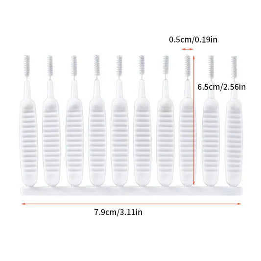 10-Piece Shower Head Cleaning Brush Set for Efficient Maintenance and Clog Prevention of Kitchen and Bathroom Fixtures